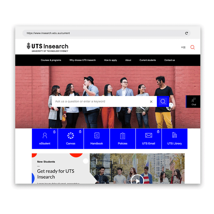 Current Students Web Design