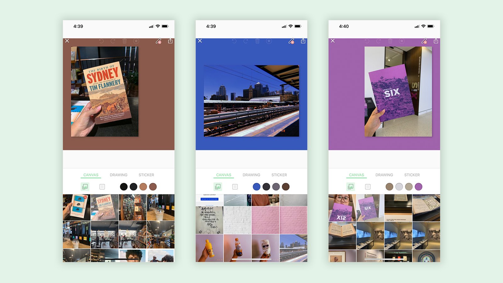 Photo frames by dominant color